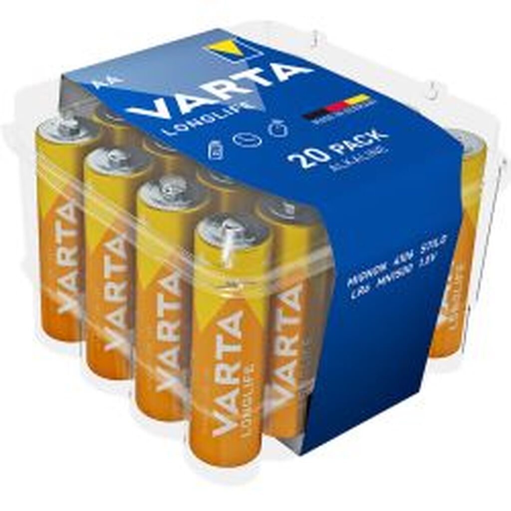 Varta Longlife Aa 20 Pk, Blister