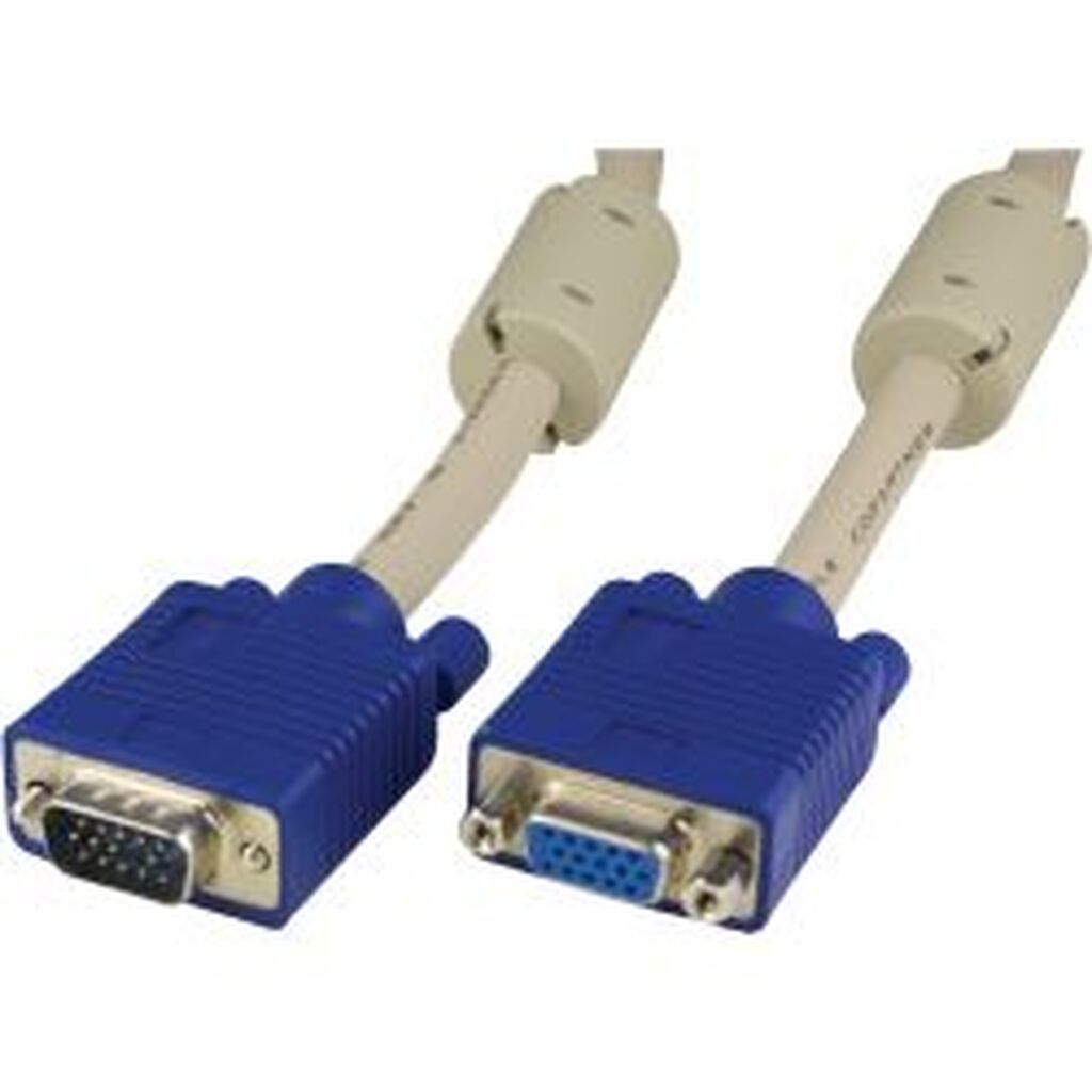 Deltaco Extension Cable Rgb Hd15ma-fe 2m Pin-pin, Without Pin9