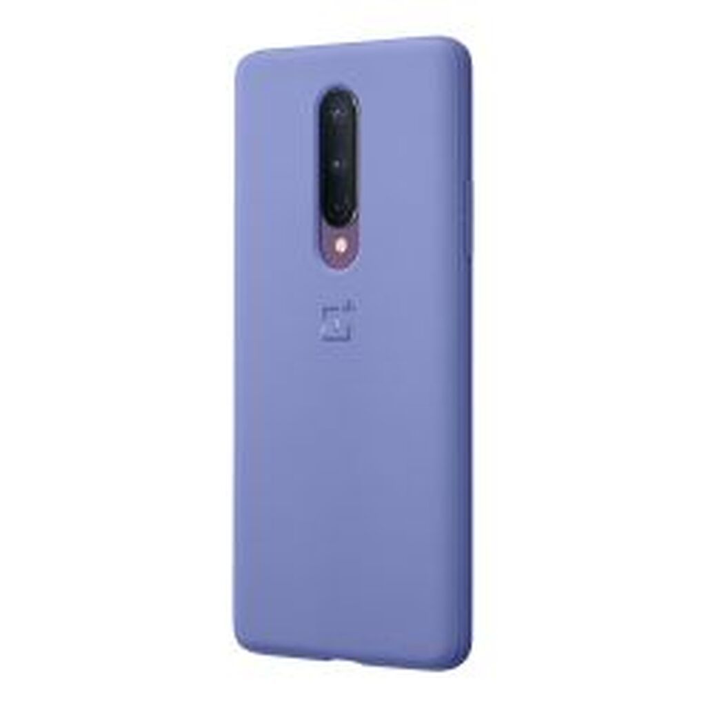 Oneplus 8 Sandstone Bumper Case, Smoky Purple - Mobilcover