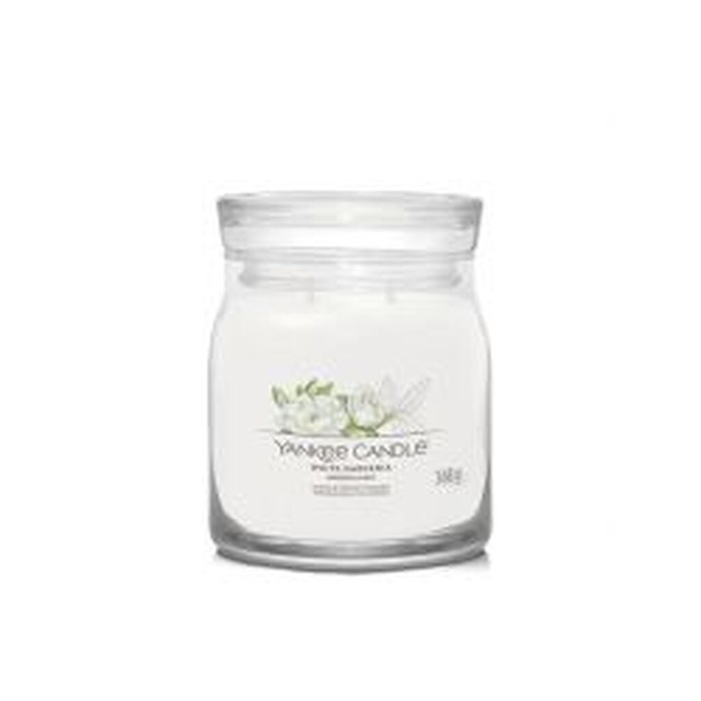 Yankee Candle Yc Signature - Medium - White Gardenia - Duftlys
