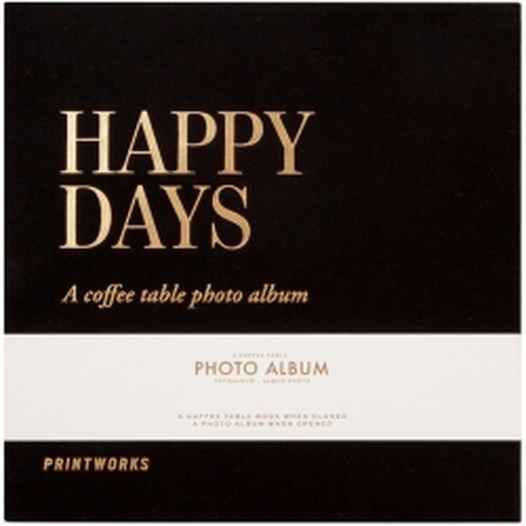 Printworks Photo Album Happy Days, Black - Album
