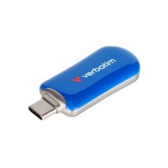 Verbatim Plectra Usb-c Flash Drive Blue 128gb