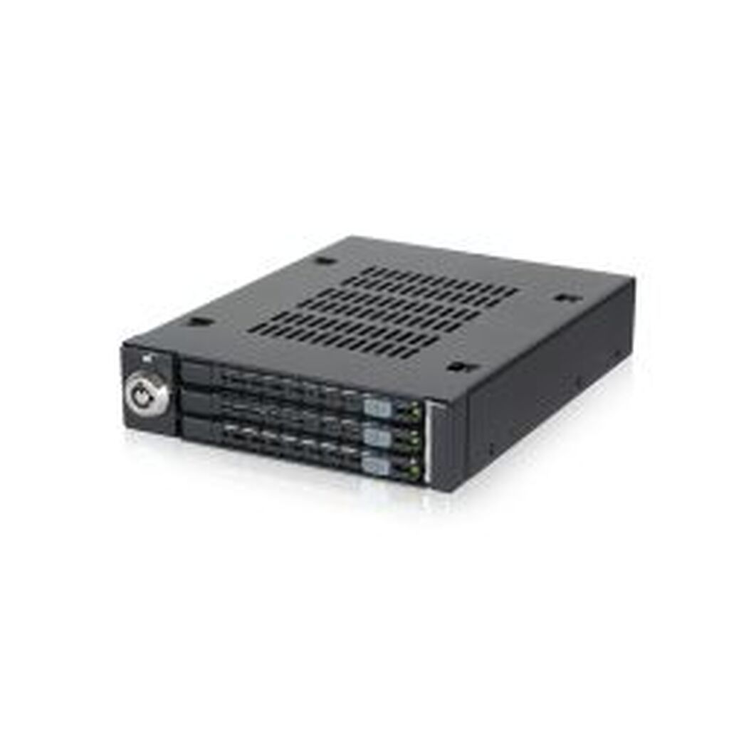 Icydock 3x 2.5 To 1x 3.5 Bay Mobile Rack Sata Metal Keylock Black