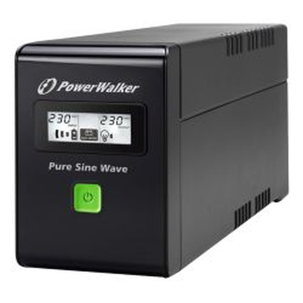 Powerwalker Vi 800 Sw, 2x Schuko, 800va, No Fan, 0,60 Opf, Black