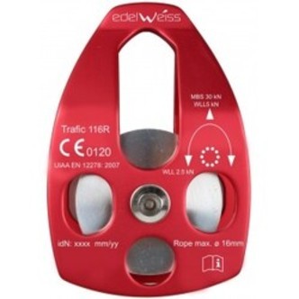 Edelweiss Single Pulley Trafic 116r Ball Bearings - Klatreudstyr