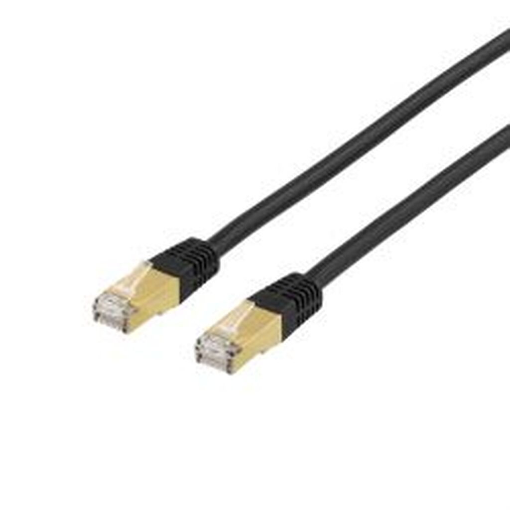 Deltaco S/ftp Cat7 Patch Cable, Lszh (halogen-free), 1m, Black