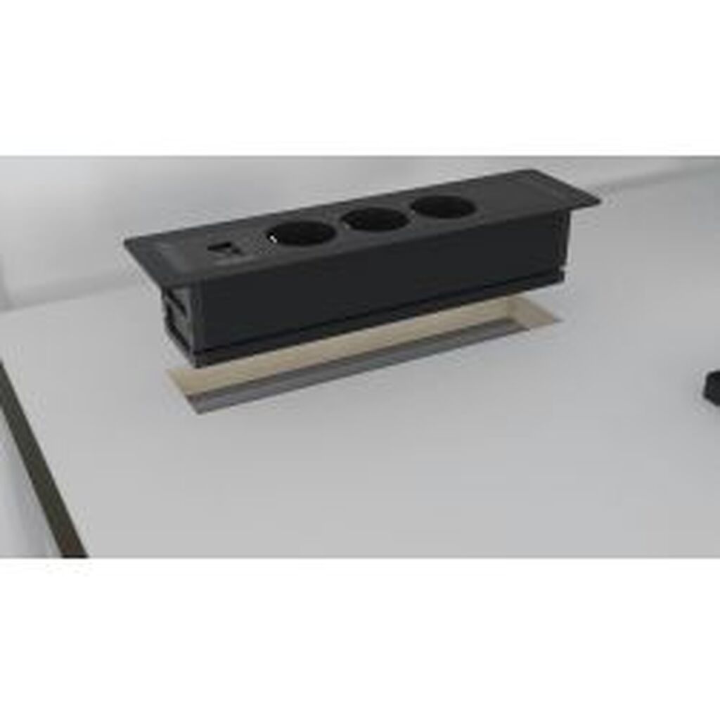 Deltaco Office Recessed Outlet Box,3outlets,1x21w A+c Usb,gst18