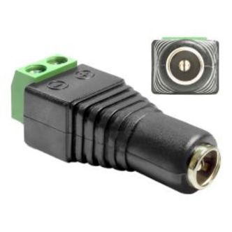 Delock Adapter Dc 5.5 X 2.1 Mm Female &gt; Terminal Block 2 Pin