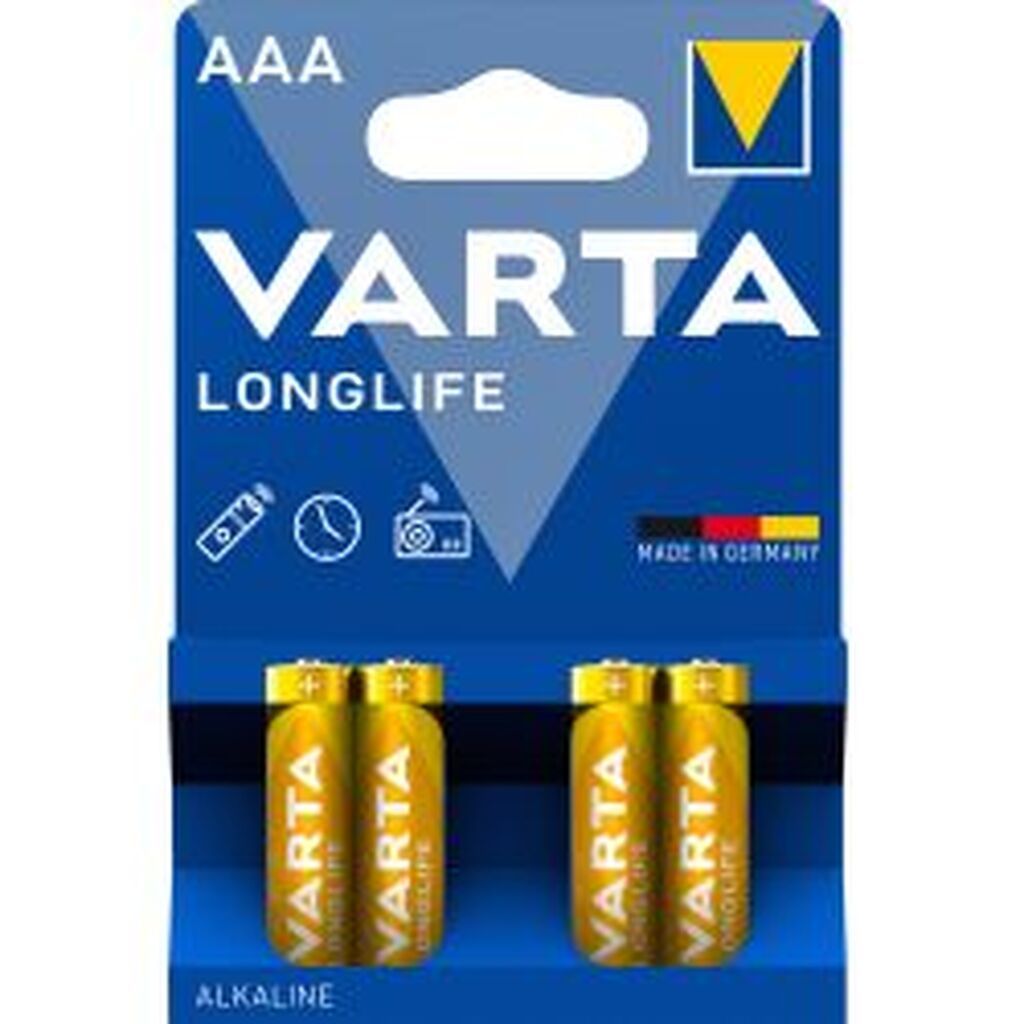 Varta Longlife Aaa 4 Pack (b) - Batteri
