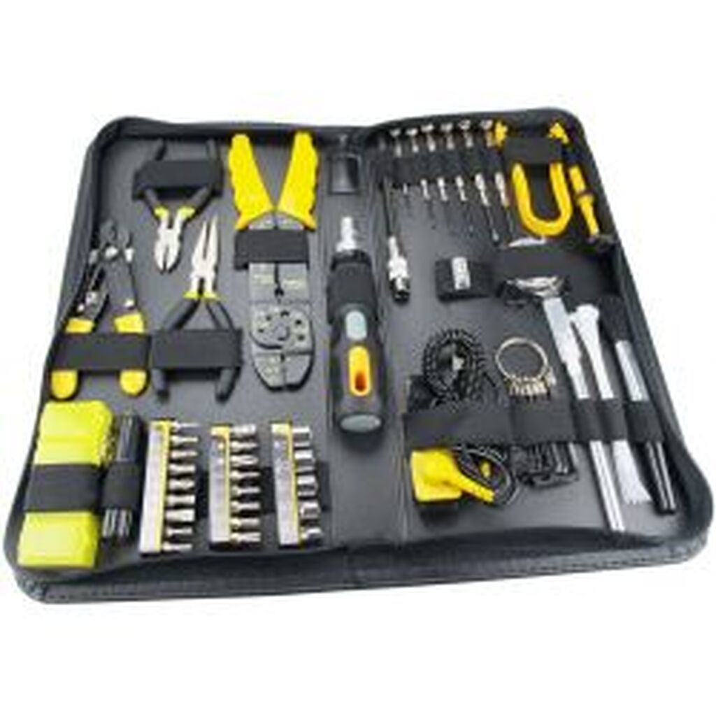 Deltacoimp Tool Kit Cpus And Accessories 58 Parts Black / Yellow.