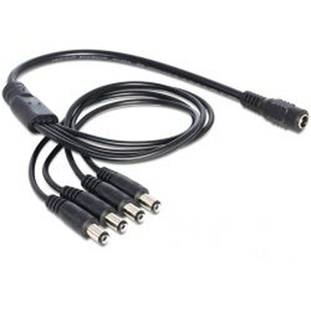 Delock Power Splitter One 24v Dc Female To Four 24v Dc Male 0.5m