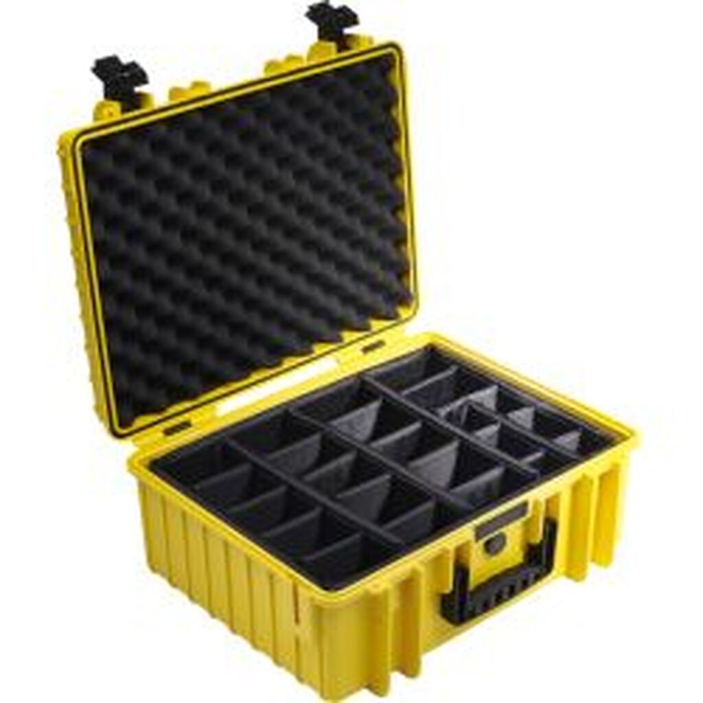 B&W Outdoor Cases BW OUTDOOR CASES TYPE 6000 YEL RPD (DIVIDER SYSTEM