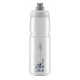 Elite Bottle Jet Green Clear Grey Logo 750ml - Drikkeflaske