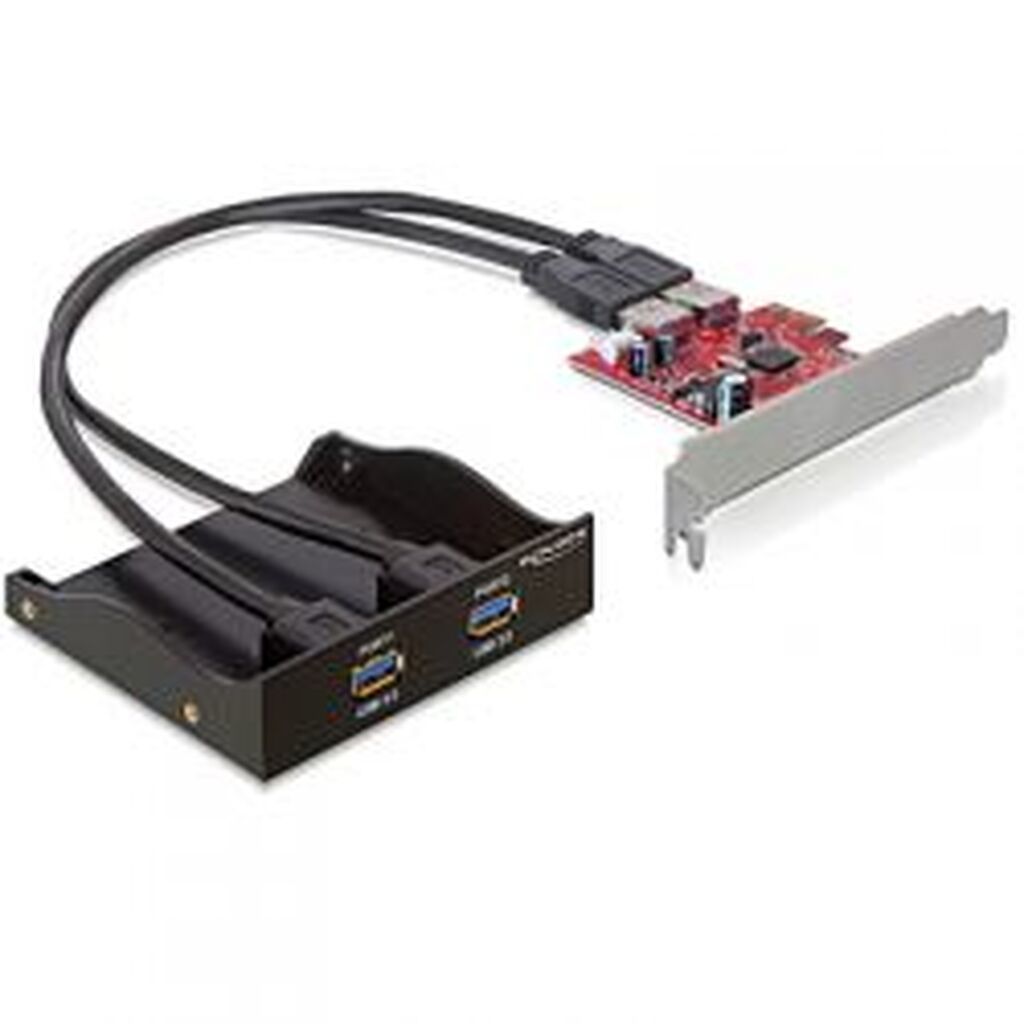 Delock Pcie X1 Card Usb 3.0 2xtyp A Ports In The Front Floppy Power