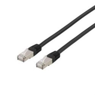 Deltaco U/ftp Cat6a Patch Cable, Lszh, 1m, Black