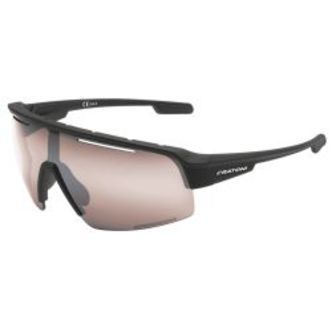 Cratoni C-matic Color+ Sport - Black rubber | amber w/ silver mirr - Str. UNI - Solbriller