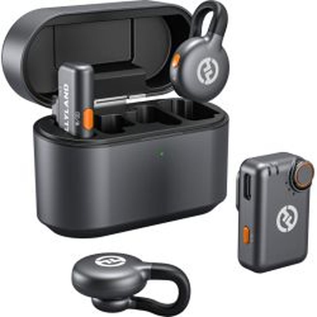 Hollyland LARK M2S Mini Combo Wireless Lavalier Microphone Mini Combo (Space Gray)