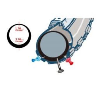 Chaoyang Slange 26Ã1.95/2.125 Av 40mm 3,7mm Tyk - Cykelslange
