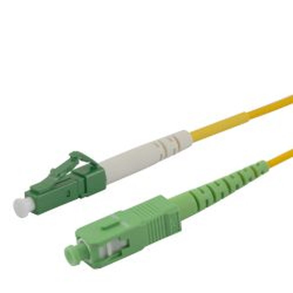 Deltaco Os2 Fiber Cable, Lc - Sc, Simplex, Apc/apc, 5,0m