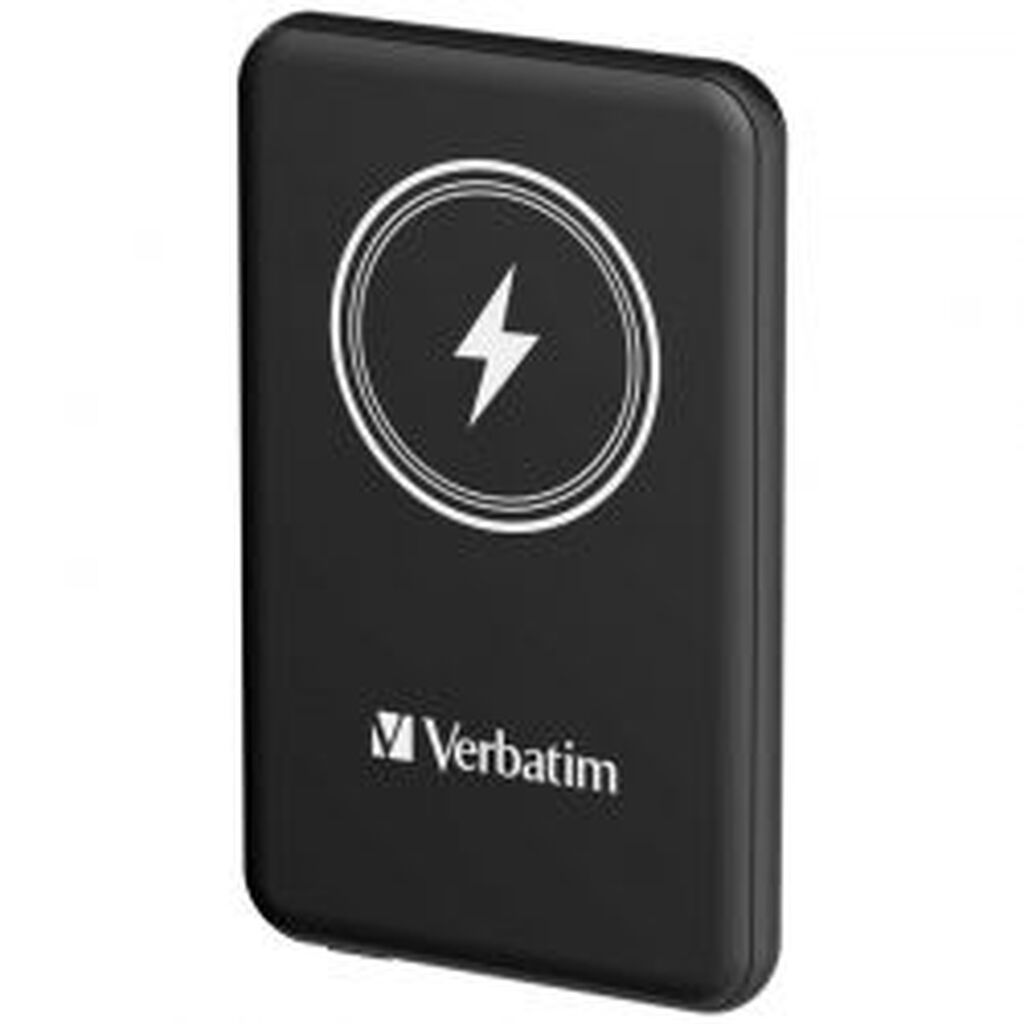 Verbatim ChargeÂ´nÂ´go Magnetic Wireless Power Bank 5000 Black