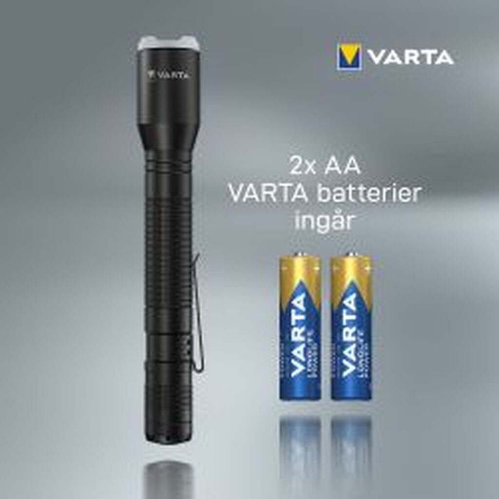 Varta Aluminium Light F20 Pro Flashlight, Inc. 2x Aa