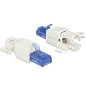 Delock Rj45 Plug Cat.6a Utp Toolfree 2 Pieces