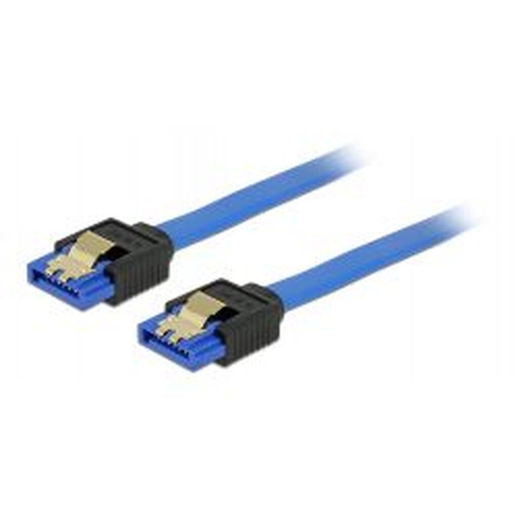 Delock Sata Cable, Straight Plugs, 0.2m, Blue
