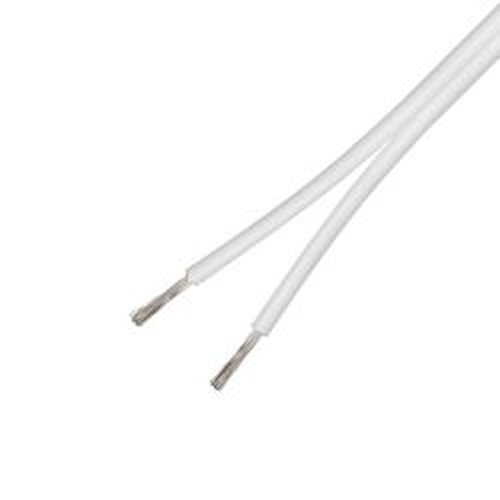 Deltaco Speaker Cable, 2x0.75mm, Pure Copper Conductor, 100m, White