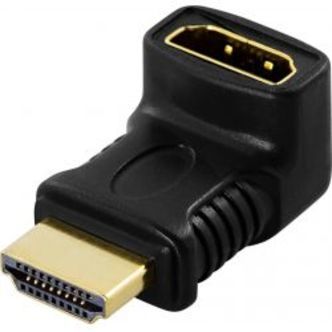 Deltaco Hdmi-adapter, 19-pin Ma To Fe, Angled