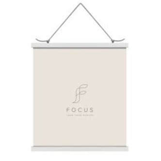 Focus Poster Hanger Magnetic White 71cm