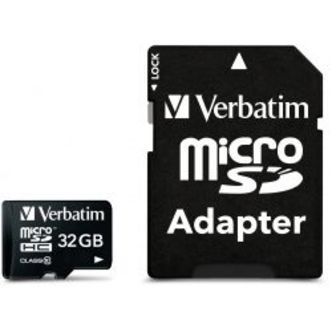Verbatim Microsdhc, 32gb, Class 10, Inkl Adapter