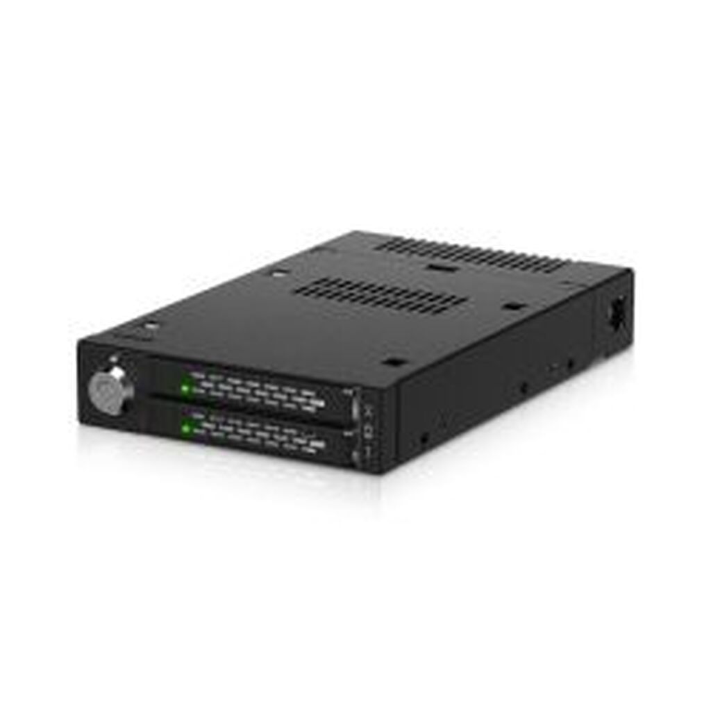 Icydock 2x M.2 Nvme To 1x 3.5 Bay Mobile Rack Metal Keylock Sas