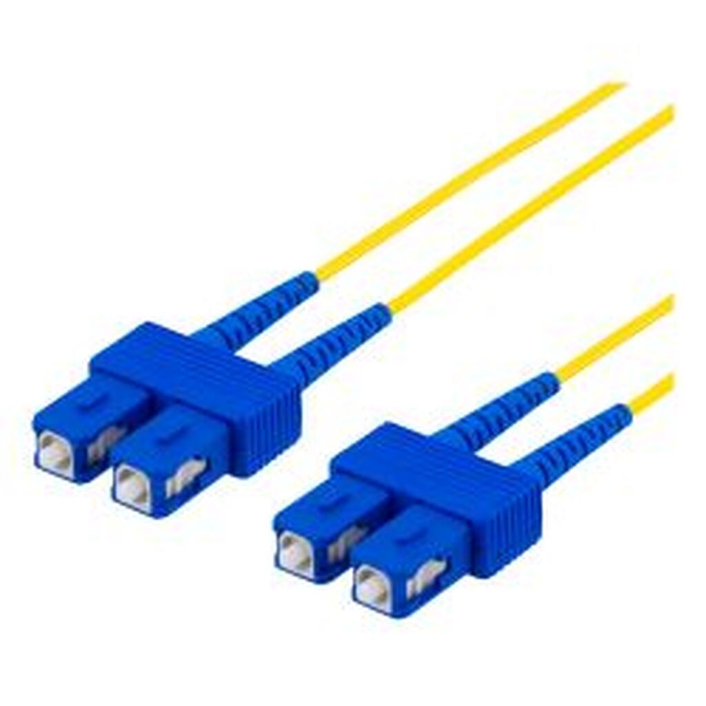 Deltaco Os2 Fiber Cable, Sc - Sc, Duplex, Singlemode, 15m