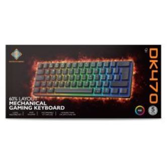 Deltaco_gaming Dk470 60% Mechanical Keyboard, Lubed Hot-swap Ktt Switches