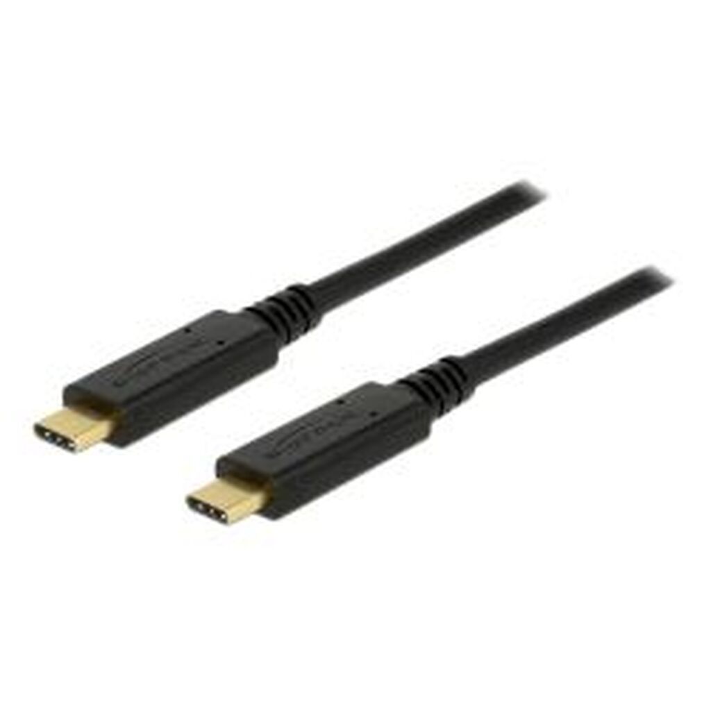 Delock Usb 3.1 Gen 2 Usb-c To Usb-c Cable, 3a, E-marker, 1m, Black