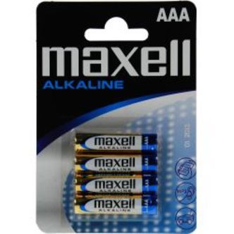 Maxell Batteries, Aaa (lr03), Alkaline, 1.5v, 4-pack