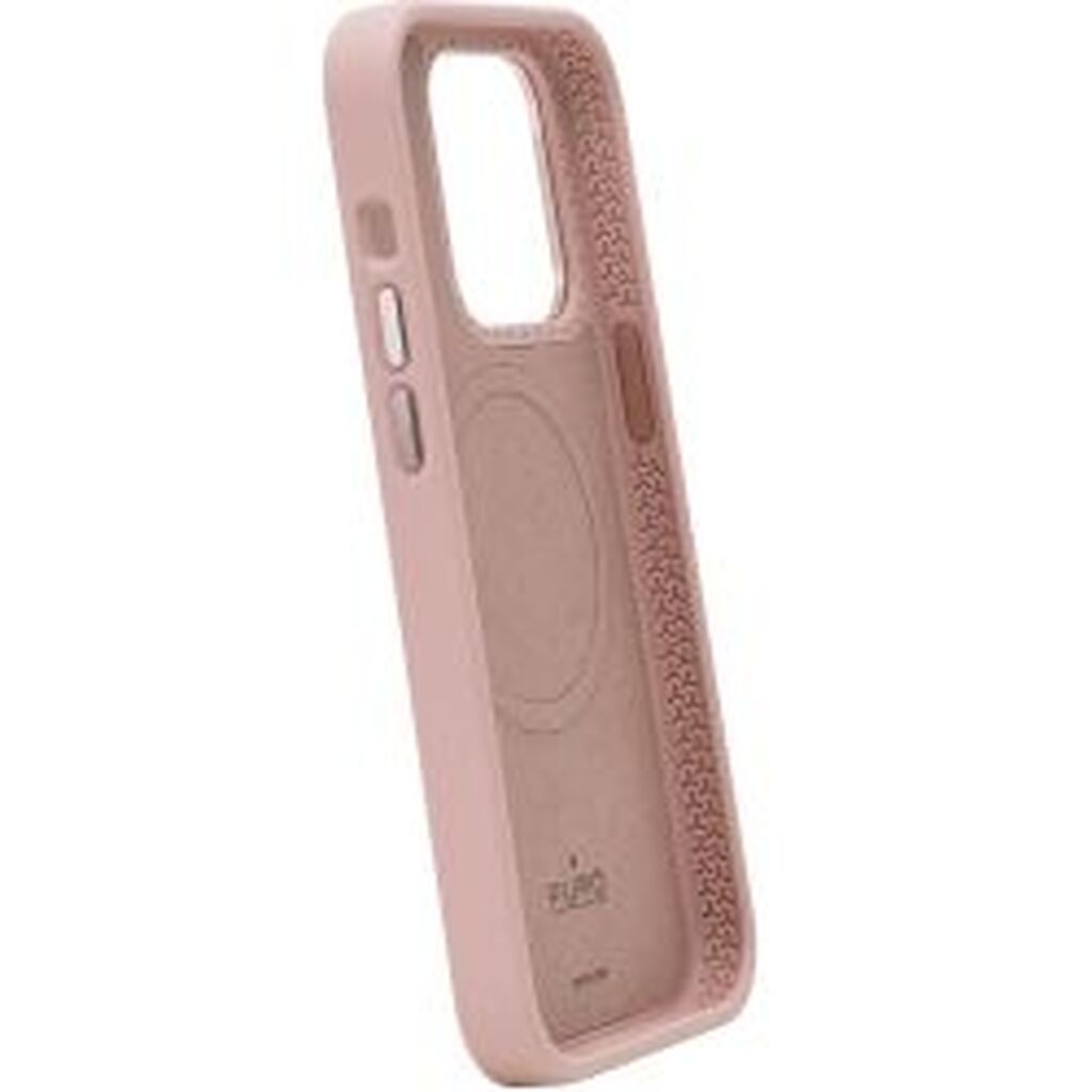 Puro Iphone 15 Silicone Cover Icon Mag Pro, Rose - Mobilcover