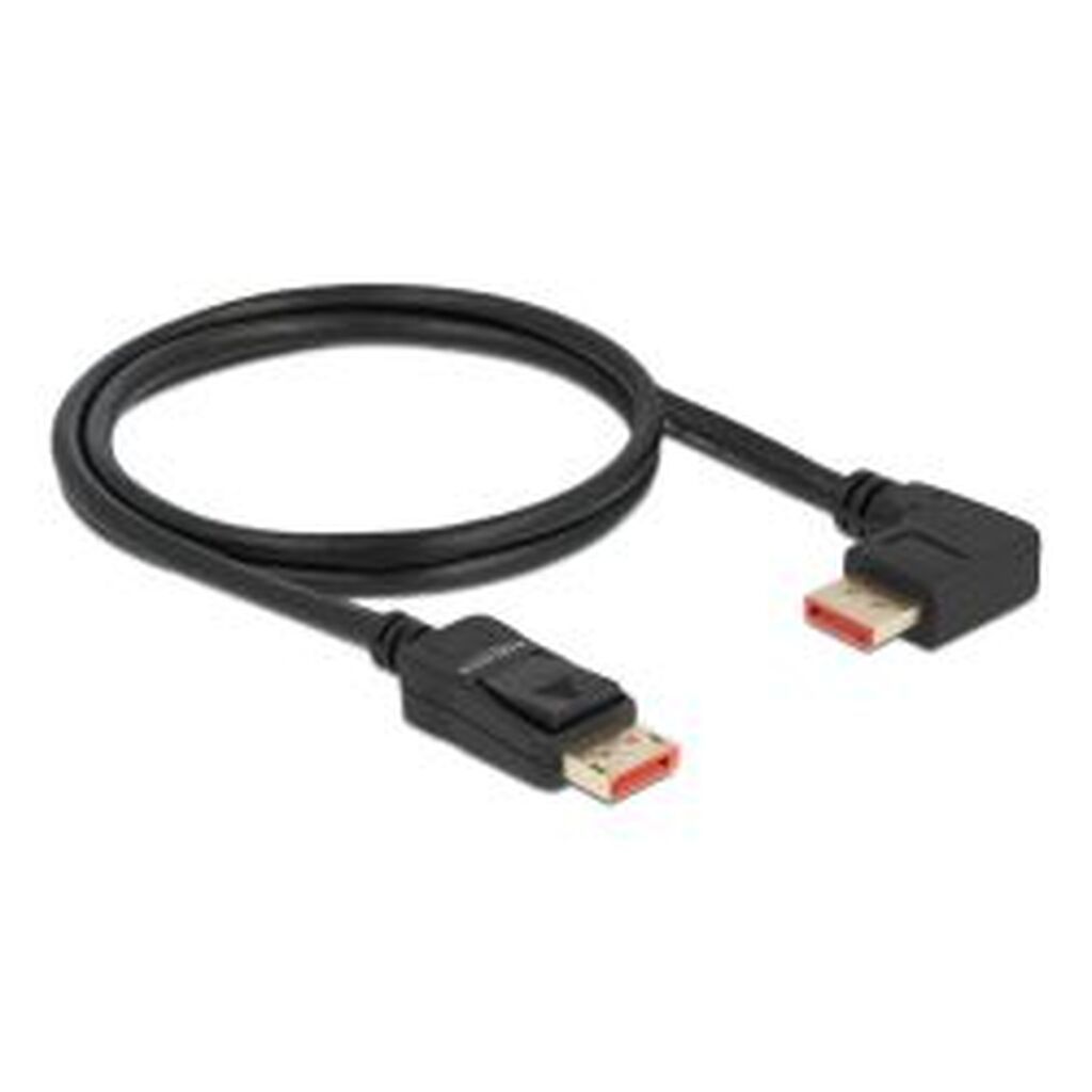 Delock Displayport Cable Male&gt; Male 90Â° Right Angled 8k 60 Hz 1m