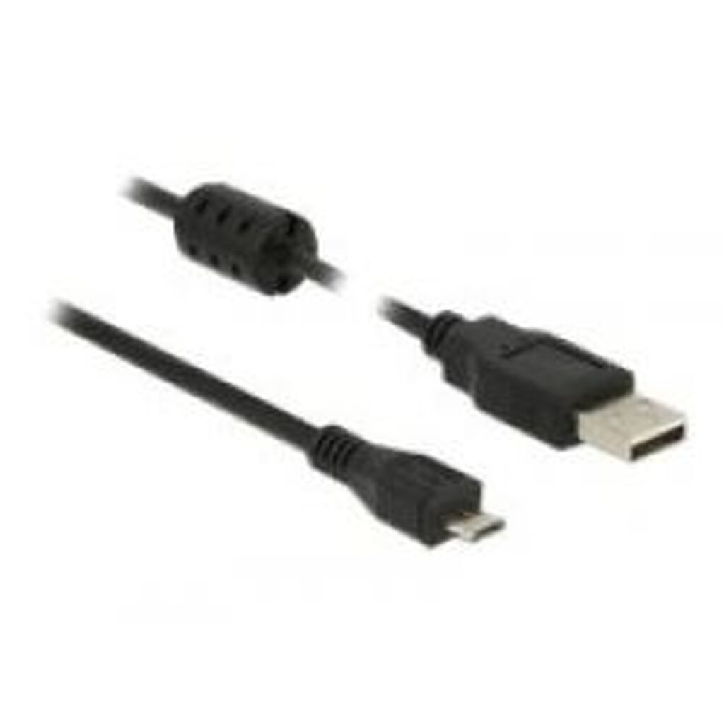Delock Cable Usb 2.0 A Male &gt; Usb 2.0 Micro-b Male 0.5 M, Black