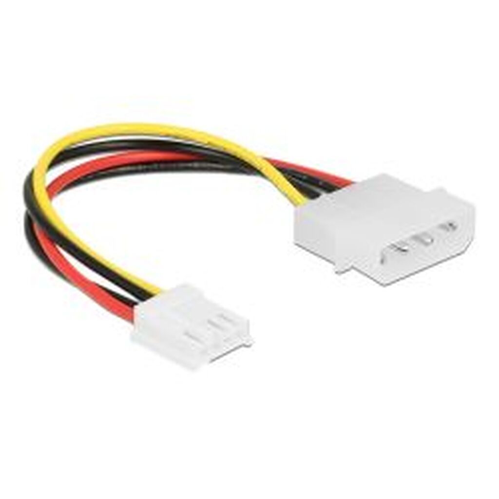 Delock Cable Power 4 Pin Male &gt; 4 Pin Floppy Female 15 Cm