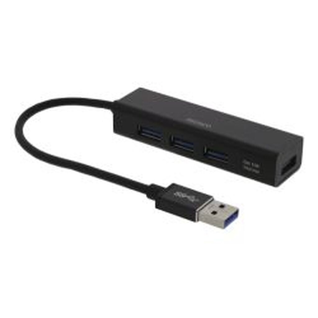 Deltaco Usb3.0 4port Hub Black - Tilbehør til computer