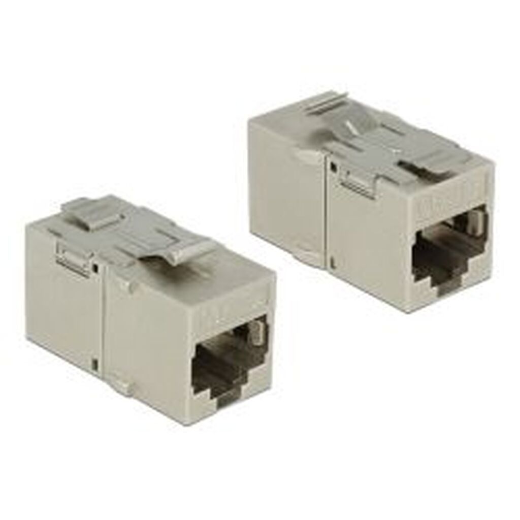 Delock Keystone Module Rj45 Jack &gt; Rj45 Jack Cat.6a Metal