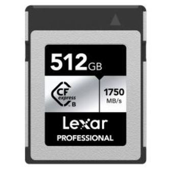 Lexar CFexpress Pro Silver Serie R1750/W1300 512GB - Hukommelseskort