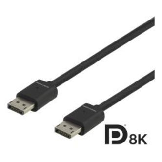 Deltaco_gaming Displayport Cable, 7680x4320 60hz, 2m, Black