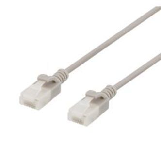 Deltaco U/utp Cat6a Patch Cable, Slim, 3,5mm Diameter, 3m, Grey