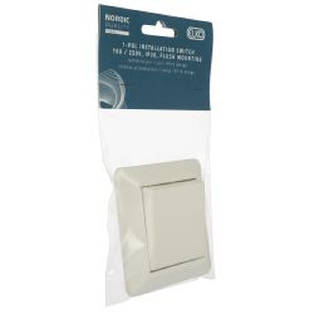 Nordicquality 1-pol Installation Switch16a / 250v, Ip20, Flush Mounting