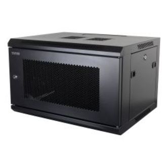 Toten 19 Wall Cabinet, 6u, 600x450, Perforated Door, Black