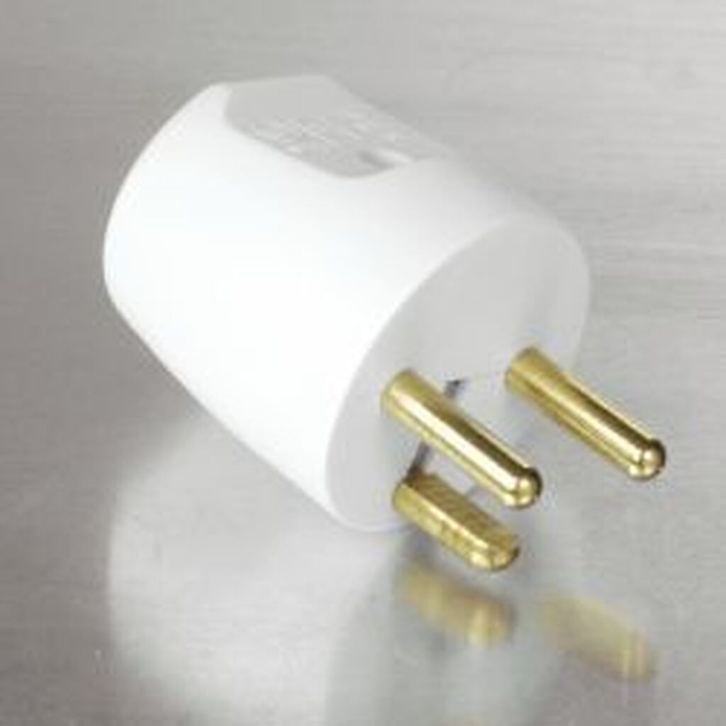 Nordicquality Rundt Stik M/jord (d), Hvid