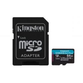 Kingston 64gb Microsdxc Canvas Go Plus Gen4 200mb/s A2 U3 V30 + Adp