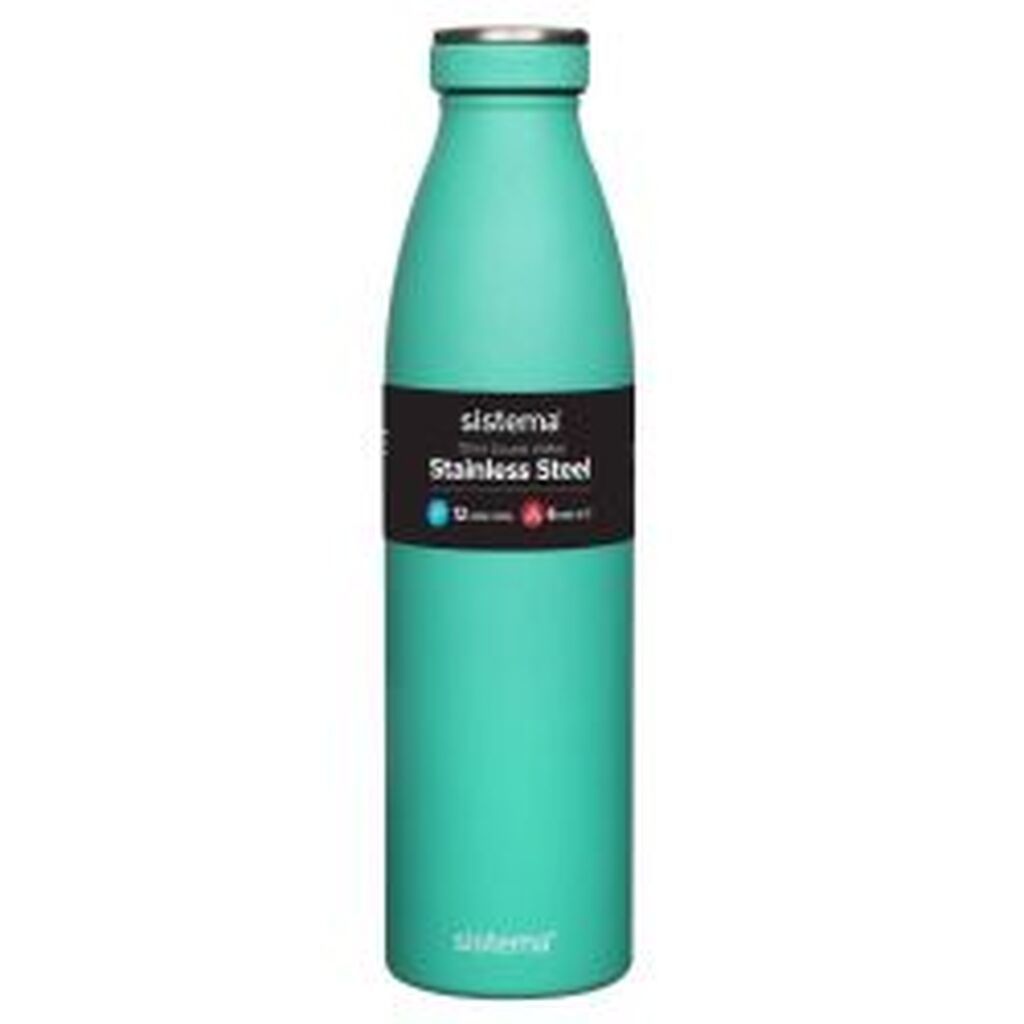 Sistema Stainless Steel 750ml - Turkis - Drikkeflaske